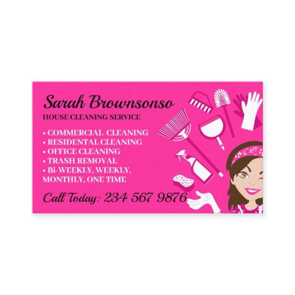 Janitorial cleaning repairing maintenance Lady