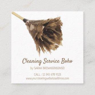 Janitorial Cleaning service maid simple Square