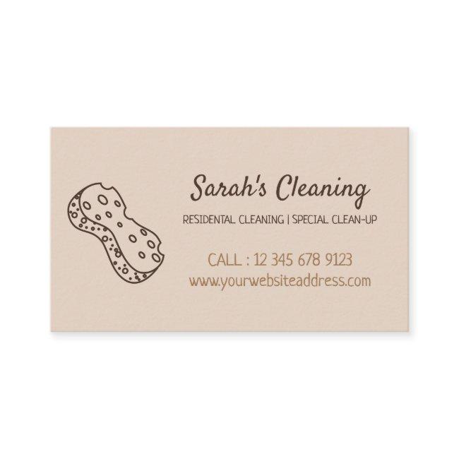 Janitorial maid mobile cleaner lady boss sponge