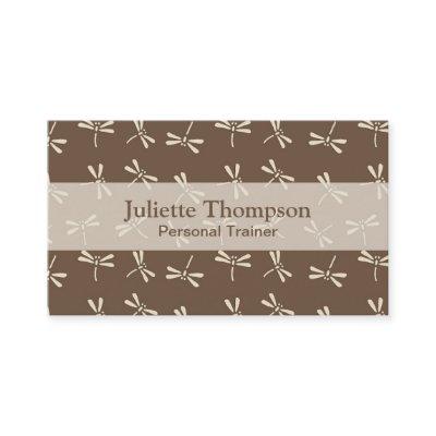 Japanese Dragonfly Pattern, Cream and Taupe Tan