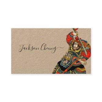 Japanese Samurai Warrior With Sword Kraft