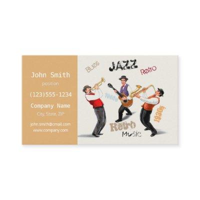 Jazz Musicians Retro Music Blues Party Vintage