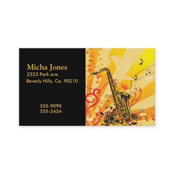 Jazzy Saxophone Beams Of Music
