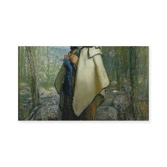 Jean-Francois Millet- The Knitting Shepherdess