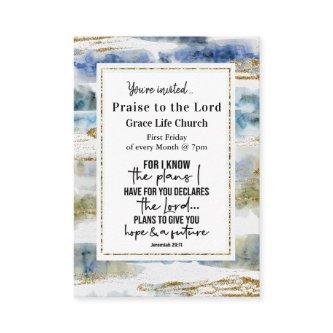 Jeremiah 29:11 I know the plans I have Event Flyer
