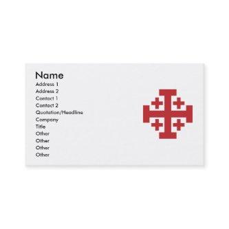 Jerusalem Cross in simple red