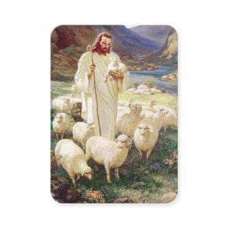 Jesus With Flock Psalm 23 Prayer Card