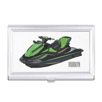 Jet ski cartoon illustration  case