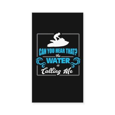 Jet Ski Gift Idea The Water Is Calling Jetski Tee