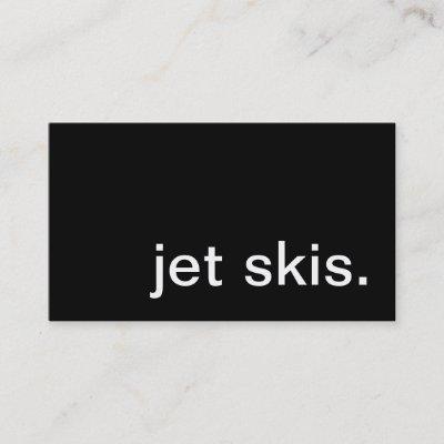 jet skis.