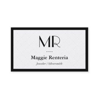 Jeweler / Silversmith - Clean Stylish Monogram