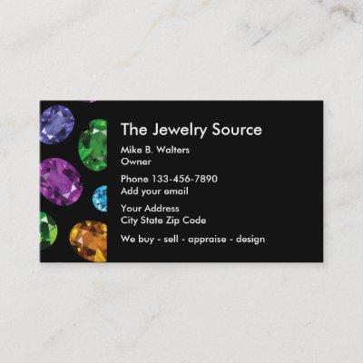 Jewelry Gemstone Businesscards