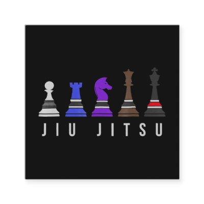 jiu jitsu training   chess, gift  bjj with text. square