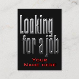 Job Hunting  for Man/Guy