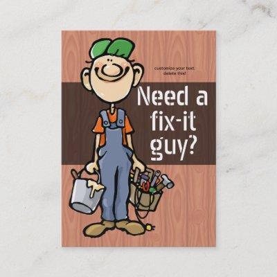 Job Hunting Handyman Fix-It Carpenter Painter