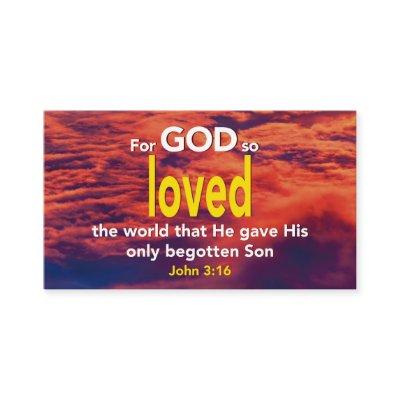 John 3:16 | FOR GOD SO LOVED THE WORLD Scripture