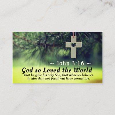 John 3:16 God so loved the world he gave his Son
