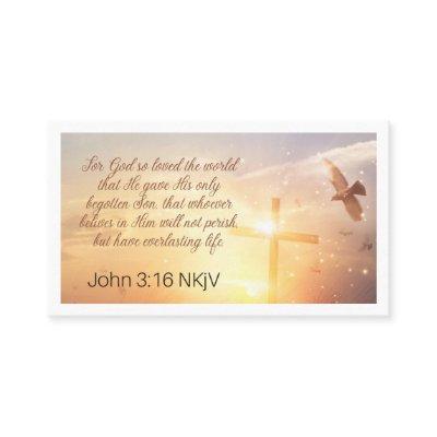 John 3:16 Prayer Card