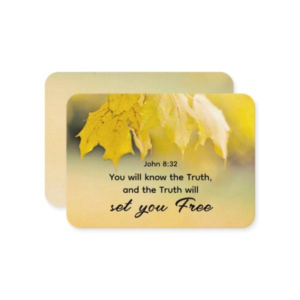 John 8:32 The Truth will set you FREE Bible Verse