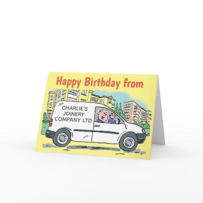 Joinery Business with Name on Company Van Card