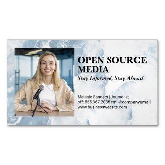 Journalist Smiling on Camera  Magnet