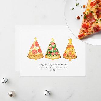Joy Pizzas Love Christmas Holiday Card