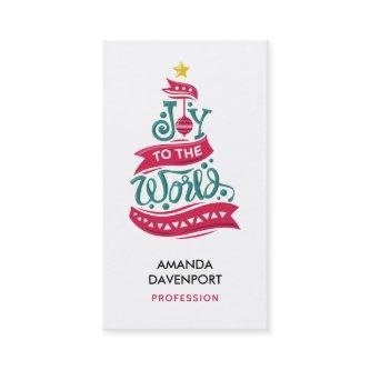 Joy to the World Christmas Quote Typography