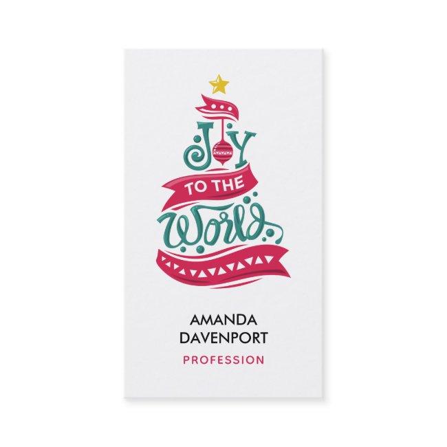 Joy to the World Christmas Quote Typography