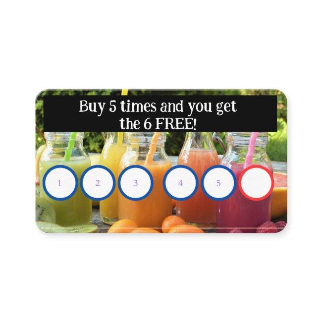 juice customer card