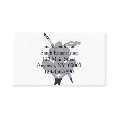 Jumping Ninja silhouette - Choose background color