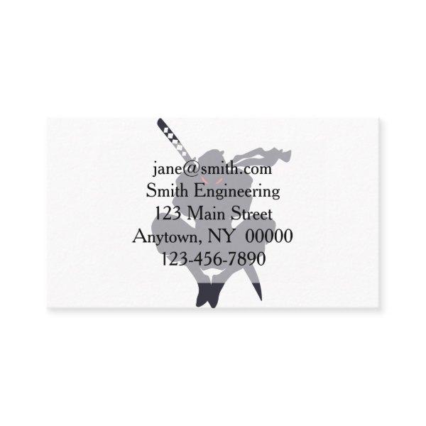 Jumping Ninja silhouette - Choose background color