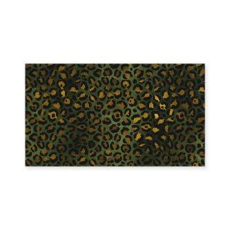 Jungle Green Yellow Cheetah Leopard Pattern