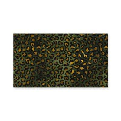 Jungle Green Yellow Cheetah Leopard Pattern