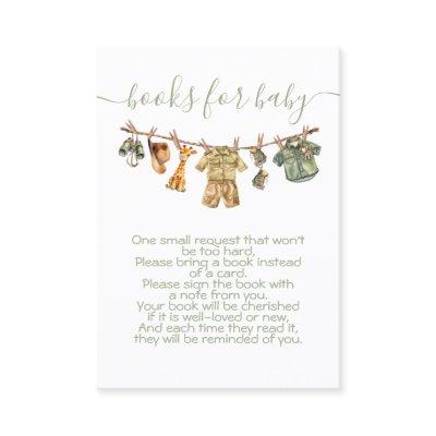 Jungle Safari Clothesline Bring a book