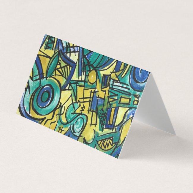 Jungle Trek-Hand Painted Abstract Art