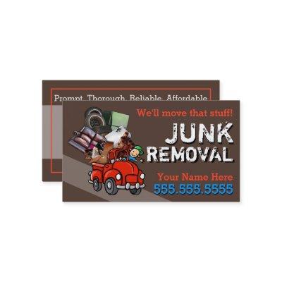 Junk Removal Garbage Hauling Red Pickup