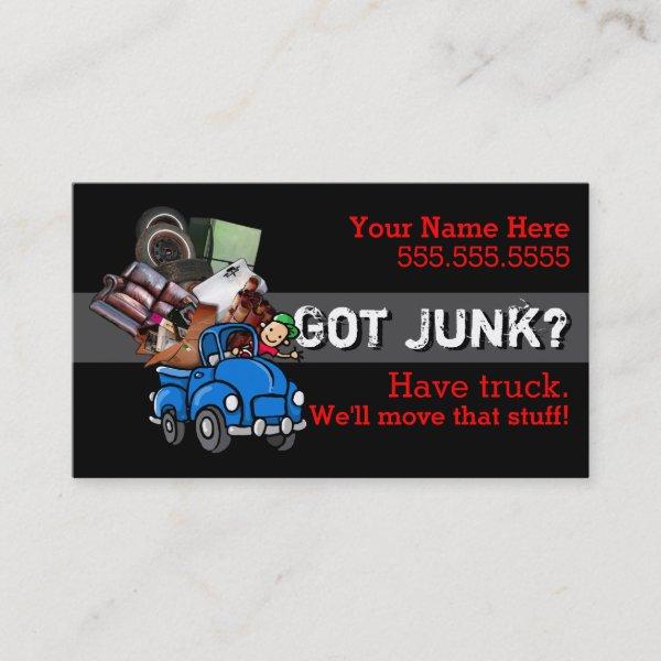 Junk removal.Hauling.Garbage.Promotional