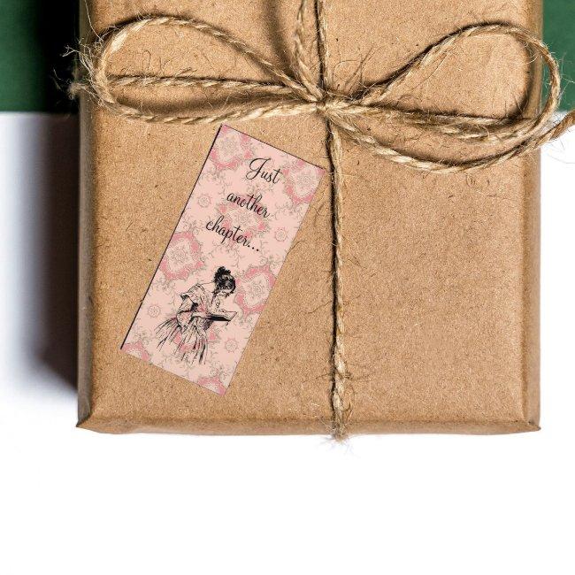 Just another chapter... vintage pink card Bookmark