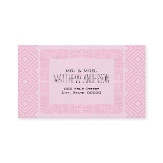 Just Married Ethnic Boho-chic Calling Card 2