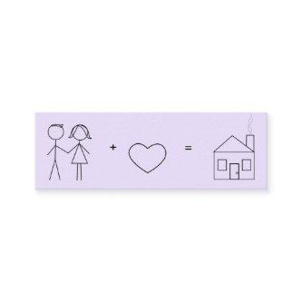 Just Married New Address Card