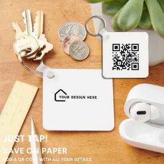 JUST TAP | QR Code  REALTOR AGENT Keychain