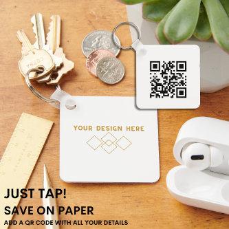 JUST TAP | QR Code  Replacement  Keychain