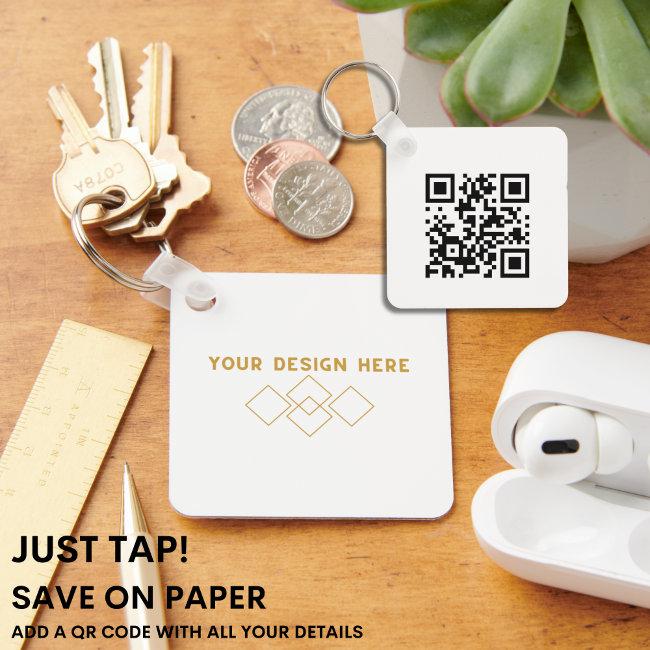 JUST TAP | QR Code Replacement Keychain