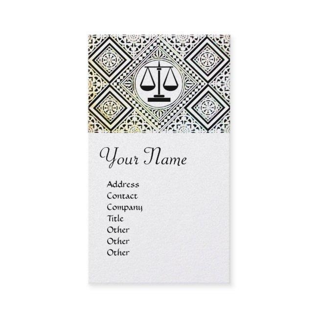 JUSTICE,LEGAL OFFICE, ATTORNEY DAMASK Black White