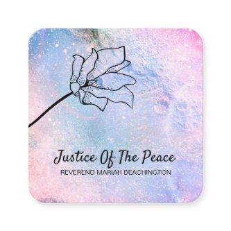 *~* JUSTICE OF THE PEACE - Floral Moon Craters Square