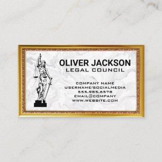 Justice Scales | Marble Gold Marble