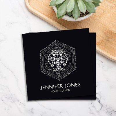 Kabbalah The Tree of Life Sacred Geometry Ornament Square