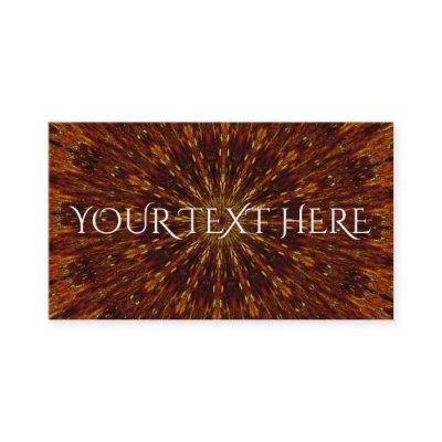 Kaleidoscope Design Dark Brown Floral Pattern