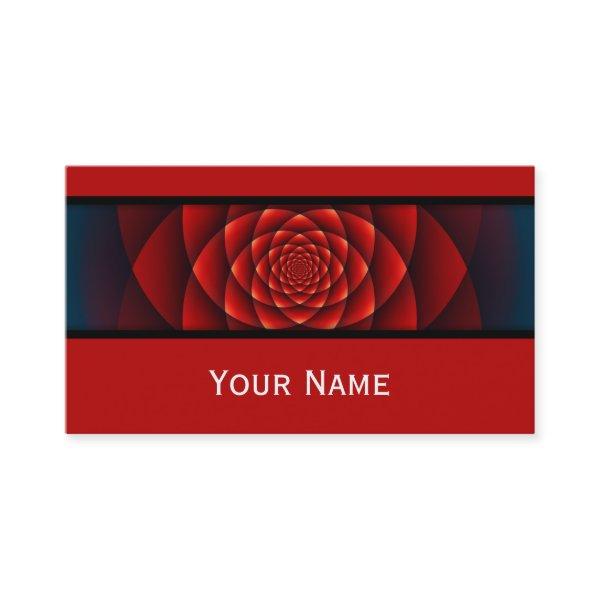 Kaleidoscope Fractal - red rose + your text