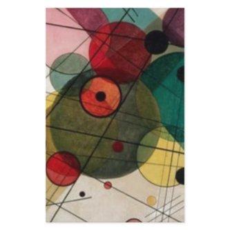 Kandinsky Abctract Circles in a Circle Stationery